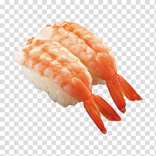 California roll Sushi Tamagoyaki Caridea Shrimp, sushi transparent background PNG clipart