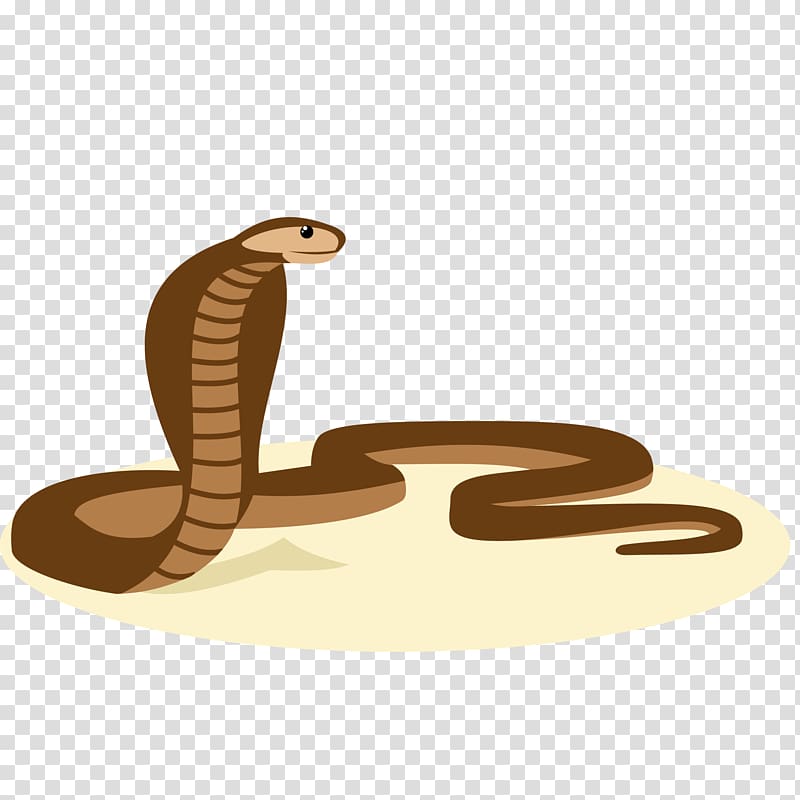 Snake Reptile Cartoon Illustration, Brown snake transparent background PNG clipart