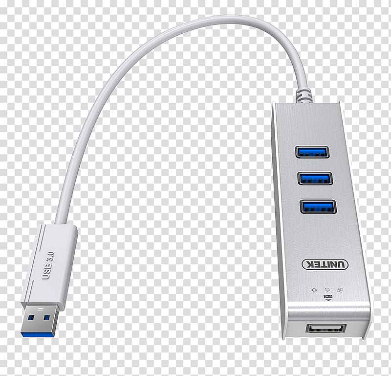 Adapter Ethernet hub USB On-The-Go USB 3.0 USB hub, Data Transfer Cable transparent background PNG clipart
