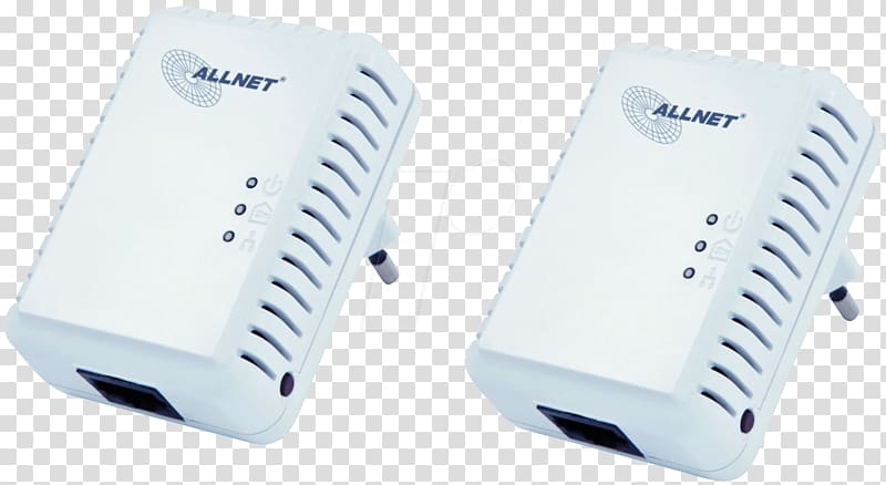 Adapter Power-line communication HomePlug ALLNET PowerLAN, powerline transparent background PNG clipart