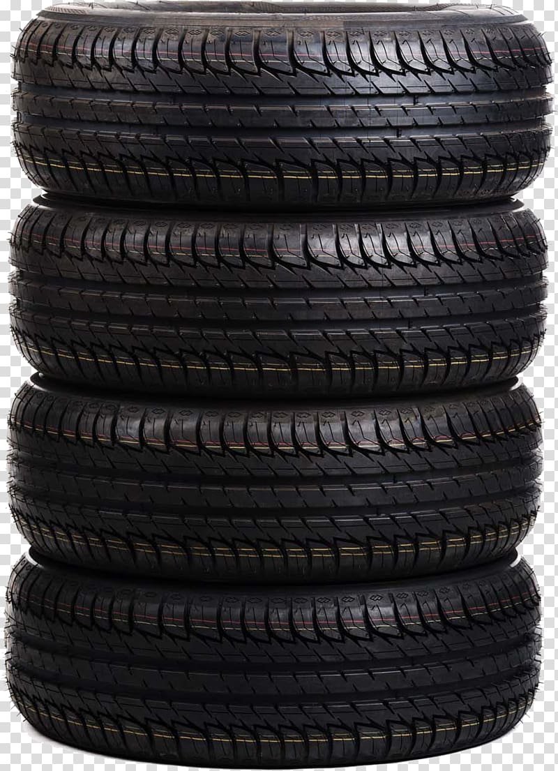 Tread Car Spare tire, Black rubber tires transparent background PNG clipart