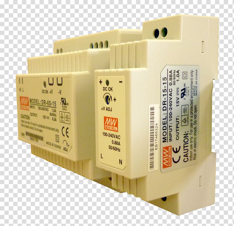 Electronic component DIN rail Power Converters Electronics Electric power, trafo transparent background PNG clipart