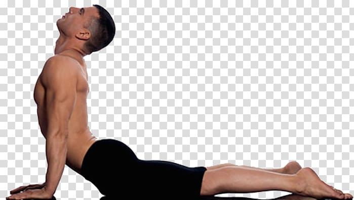 Bhujangasana Salabhasana Dhanurasana Gomukhasana Matsyasana, man Yoga transparent background PNG clipart