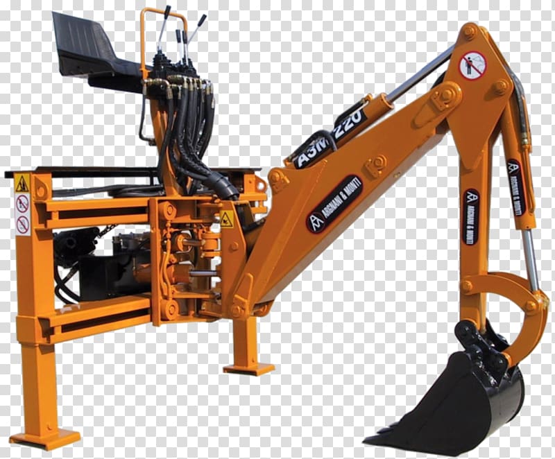 Machine Excavator Agriculture Tractor Hydraulics, excavator transparent background PNG clipart