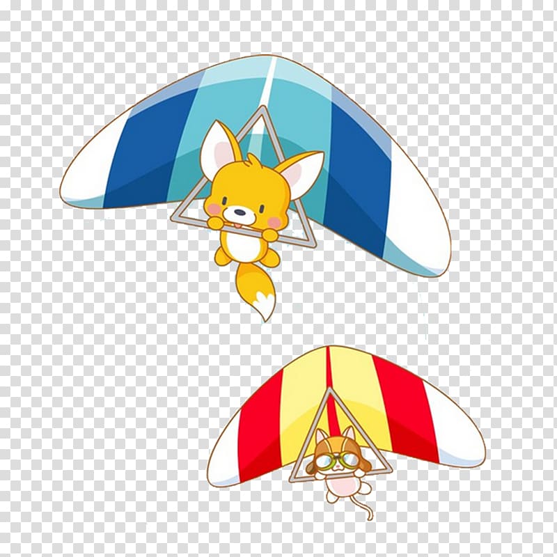 brown fox illustration, painting Child Illustration, Parachute small animals transparent background PNG clipart