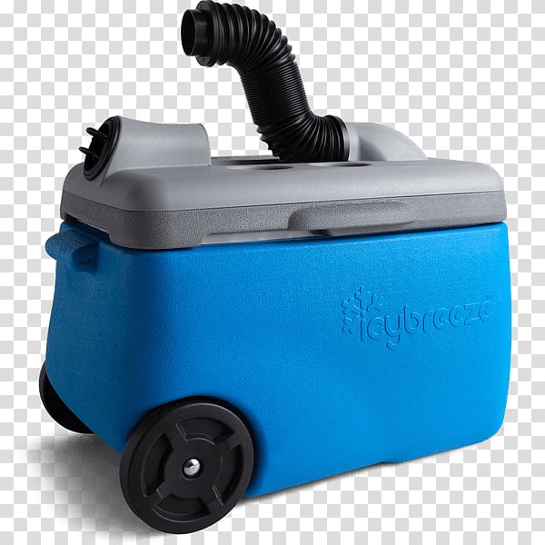 IcyBreeze Portable Air Conditioner & Cooler Air conditioning イグルー フルサイズ ローラー 38QT Wheelie COOL MAJ Blue 45690, Hot Breeze transparent background PNG clipart