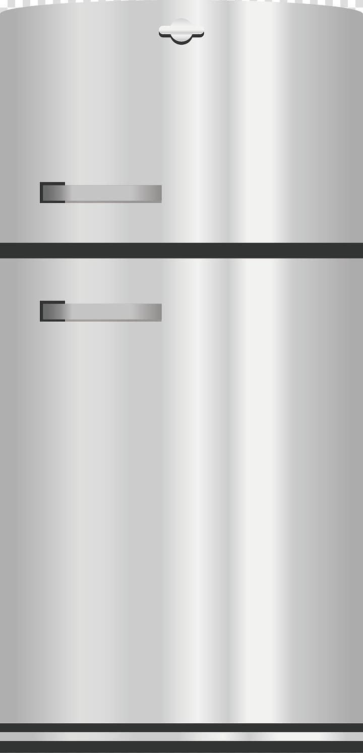 Major appliance Black and white Home appliance, refrigerator transparent background PNG clipart
