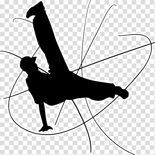 Breakdancing Drawing Dance Flare B-boy, Silhouette transparent background PNG clipart