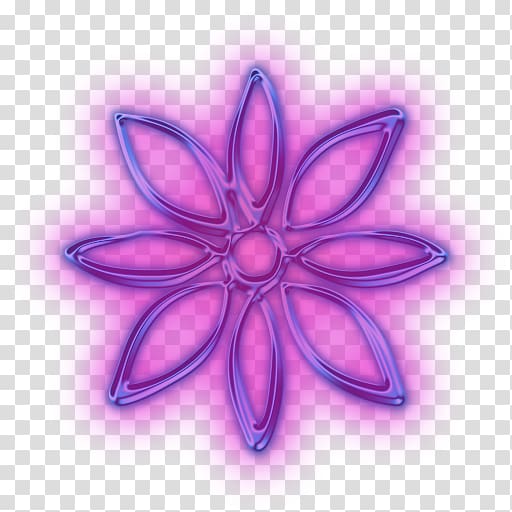 Petal NEON Flower Computer Icons, neon ring transparent background PNG clipart