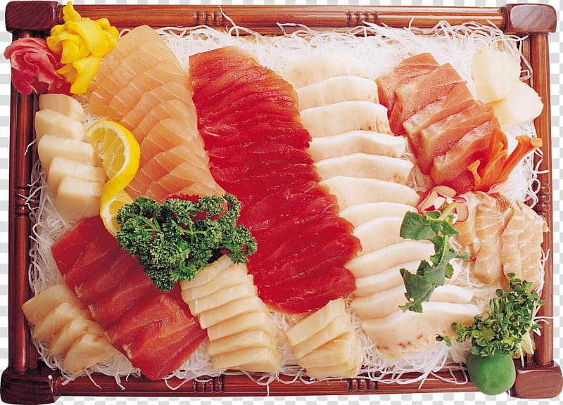 Sashimi Japanese Cuisine Sushi Carpaccio Makizushi, sushi transparent background PNG clipart