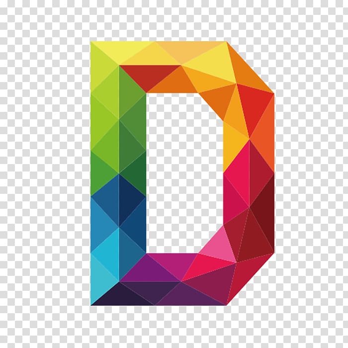 color letters d transparent background PNG clipart