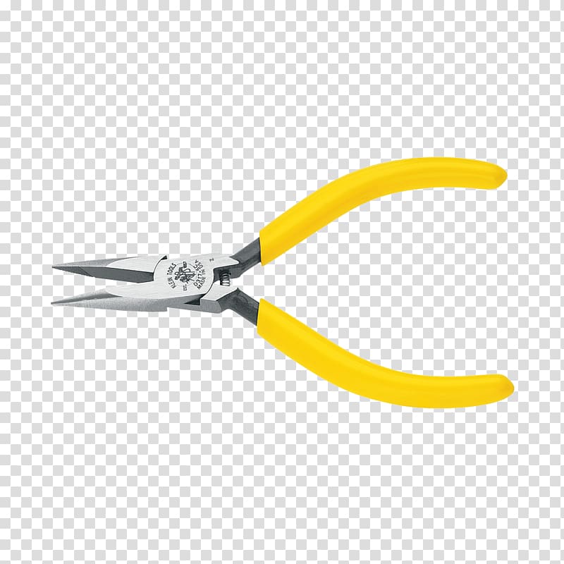 Diagonal pliers Lineman\'s pliers Klein Tools Wire stripper, Long Nose transparent background PNG clipart