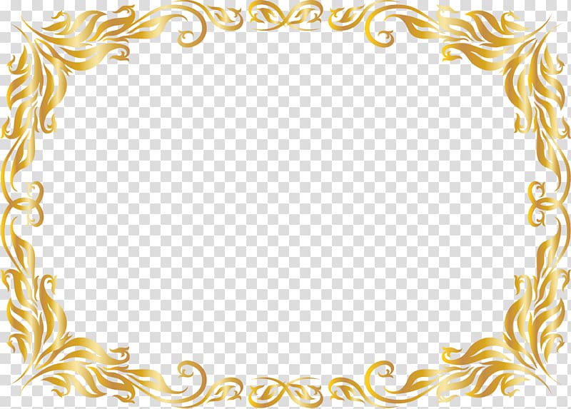 golden tree rattan frame transparent background PNG clipart