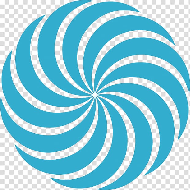 Turquoise Teal Circle Spiral Point, spinning transparent background PNG clipart