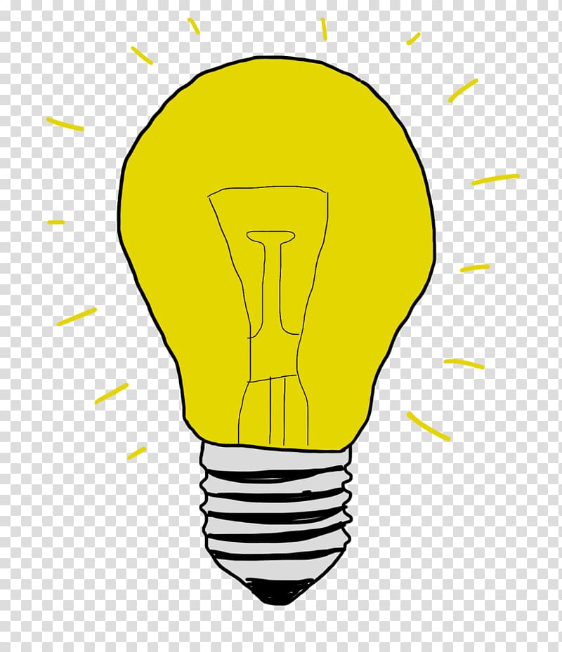 Incandescent light bulb Drawing Cartoon , light transparent background PNG clipart