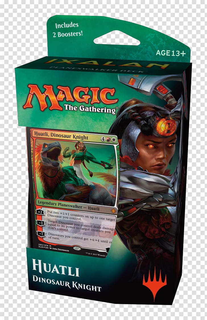 Magic: The Gathering Ixalan Playing card Huatli, Dinosaur Knight Planeswalker, Dino Empire transparent background PNG clipart