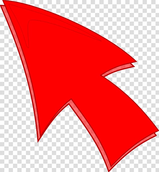 red arrow illustration, Computer mouse Pointer Arrow , red arrow transparent background PNG clipart