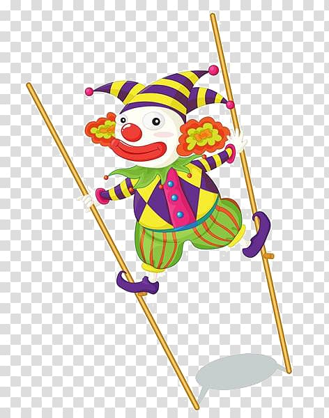 Performance Clown Cartoon , Cartoon clown transparent background PNG clipart
