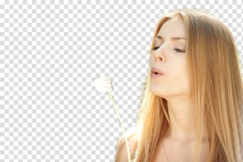 Blond Hair coloring Long hair Brown hair, hair transparent background PNG clipart