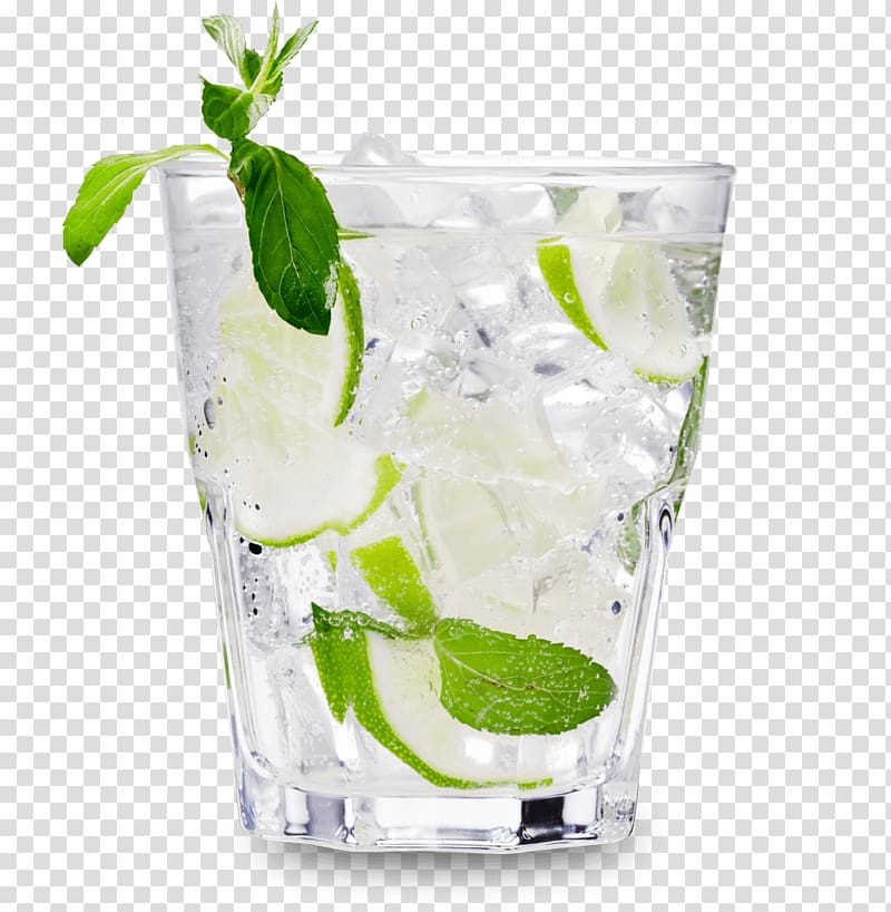 lime filled rocks glass , Vodka tonic Cocktail Distilled beverage Beer, mojito transparent background PNG clipart