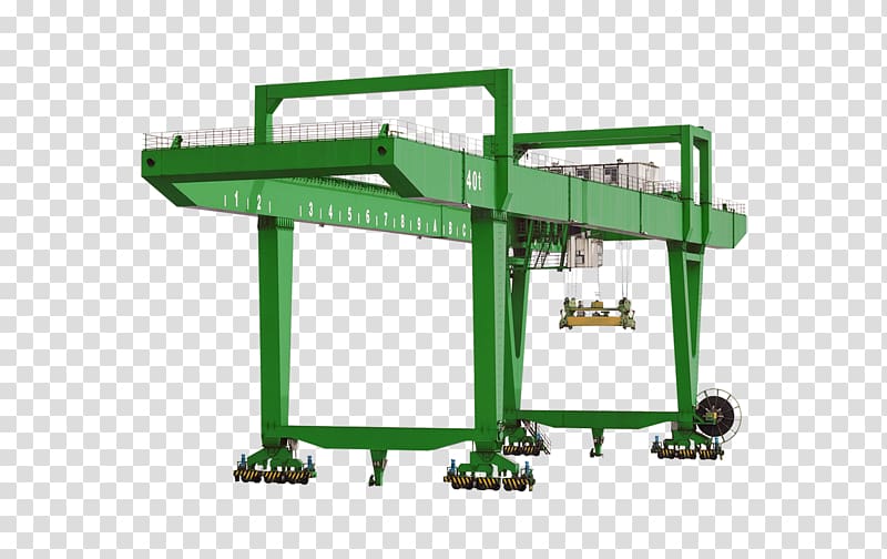 Container crane Gantry crane Rail transport Intermodal container, crane transparent background PNG clipart