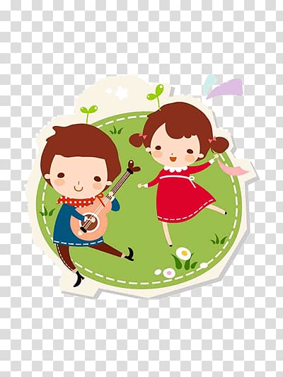 singing and dancing children transparent background PNG clipart