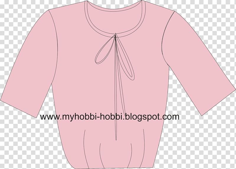 Blouse Shoulder Sleeve Pink M Nightwear, mature tie transparent background PNG clipart