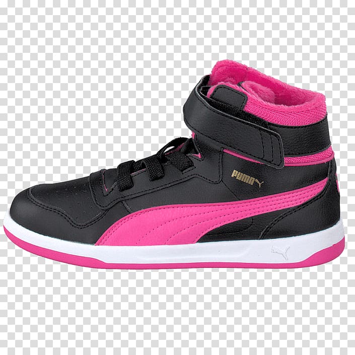 Sports shoes Skate shoe Basketball shoe Sportswear, Pink Black Puma Shoes for Women transparent background PNG clipart