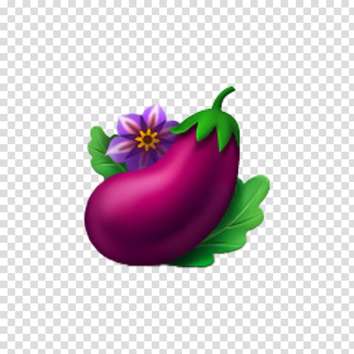 Vegetable Eggplant Icon, Hand-painted cartoon eggplant transparent background PNG clipart