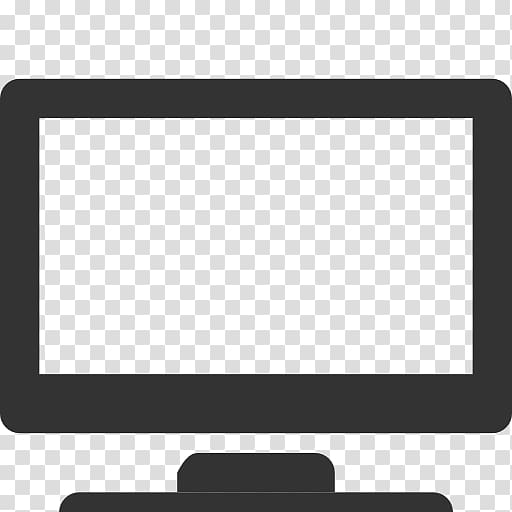 Computer or tv desktop screen monitor, digital electronics with black and  white visuals 20736116 Vector Art at Vecteezy