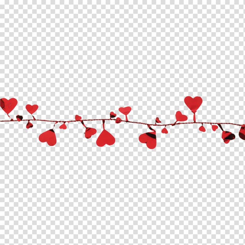 Heart Love Meter Length Garland, Girlande transparent background PNG clipart