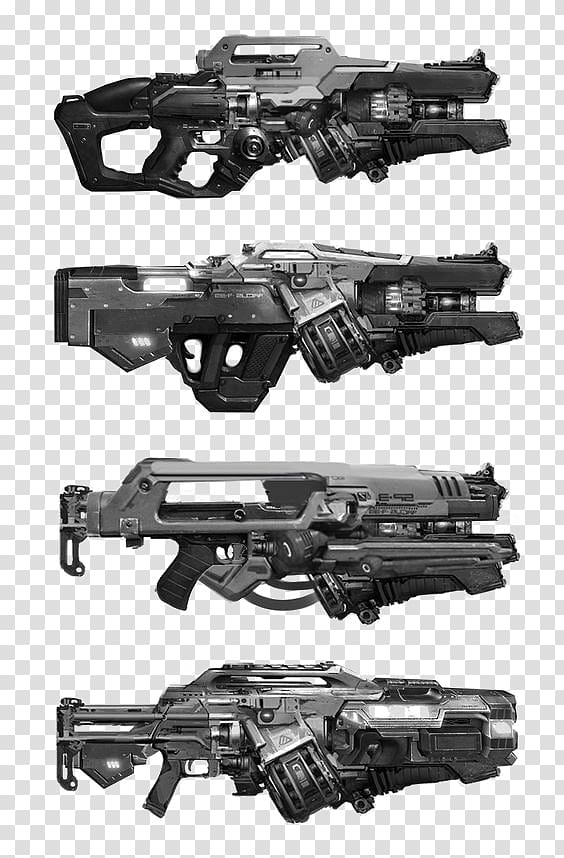 Firearm Weapon Video game Assault rifle, machine gun transparent background PNG clipart