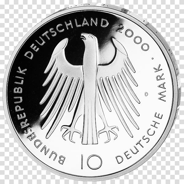 Euro coins Germany Silver Deutsche Münzen, Coin transparent background PNG clipart