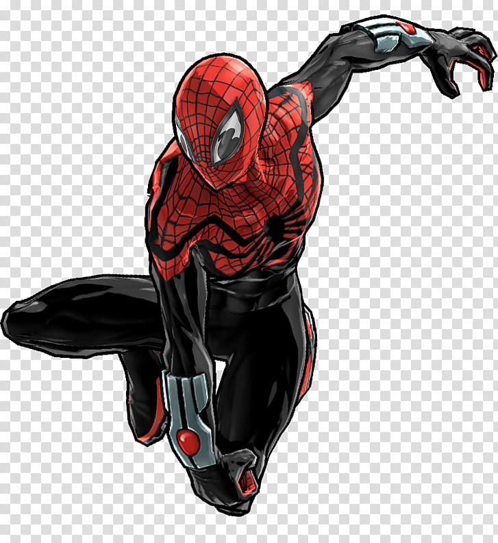 Spider-Man Unlimited Spider-Verse Dr. Otto Octavius The Superior Spider-Man, spiderman swinging transparent background PNG clipart