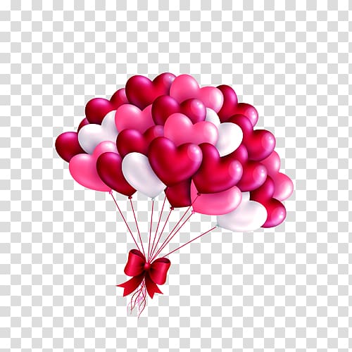 Balloon Android application package Heart, Heart balloon transparent background PNG clipart