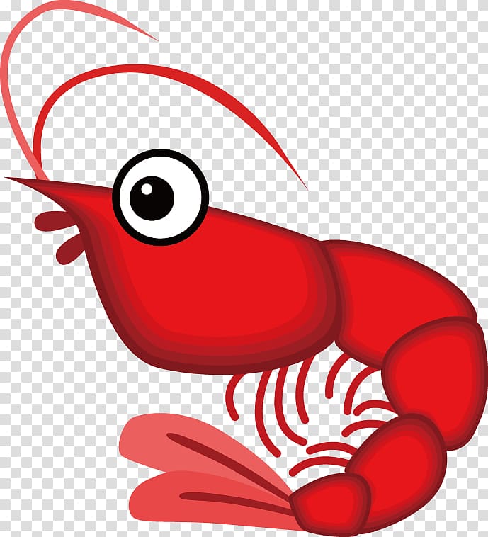Caridea Shrimp Seafood Crab Yusheng, Hand drawn cute cartoon lobster transparent background PNG clipart