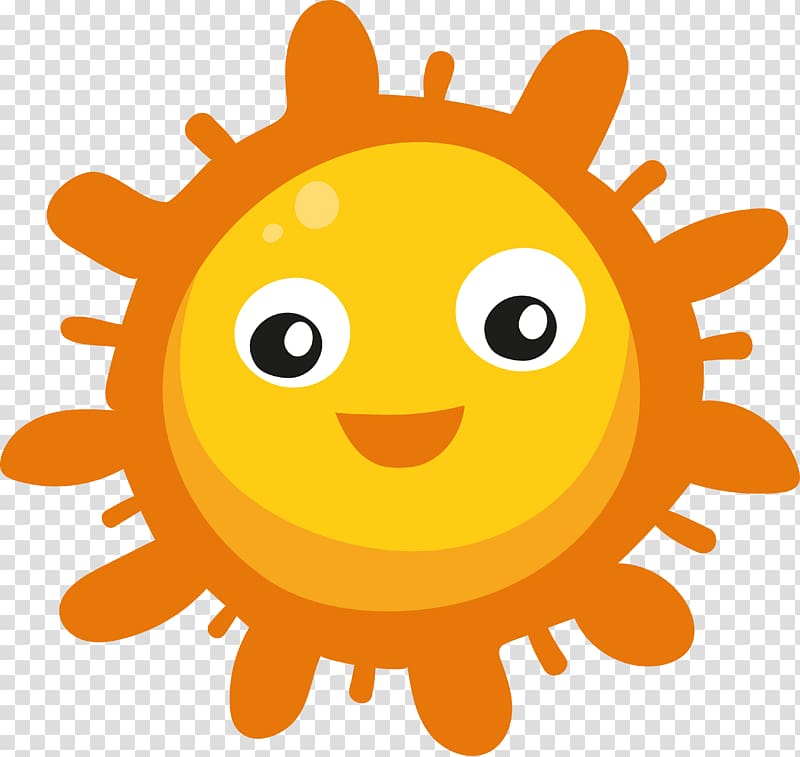 , Cartoon sun transparent background PNG clipart