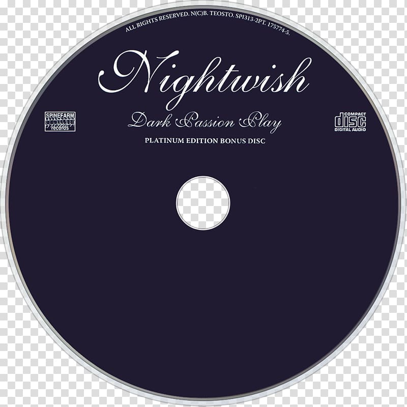 Compact disc Dark Passion Play Nightwish From Wishes to Eternity Wishmaster, Nightwish transparent background PNG clipart