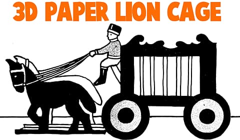Train Car Paper Vehicle , cut out circus lion templates transparent background PNG clipart