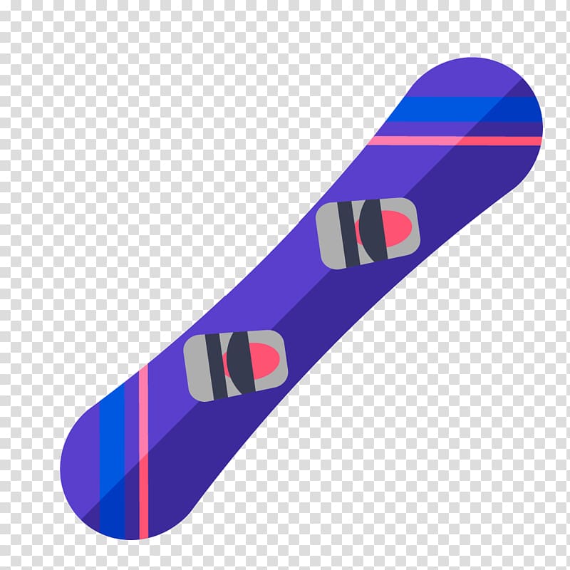 Snowboarding Euclidean Color gradient, Blue gradient outdoor sports snowboard transparent background PNG clipart