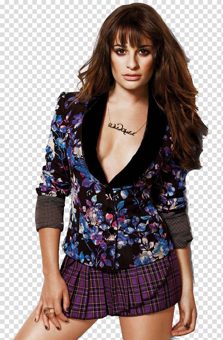 Lea Michele Rachel Berry Glee Nylon Singer, actor transparent background PNG clipart