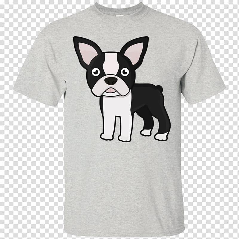 Long-sleeved T-shirt Hoodie Boston Terrier Clothing, T-shirt transparent background PNG clipart
