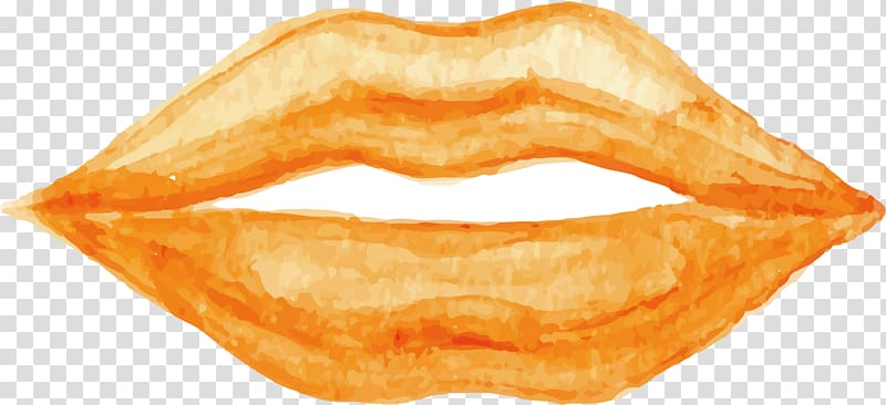 Watercolor painting Drawing Lip, Watercolor lips transparent background PNG clipart
