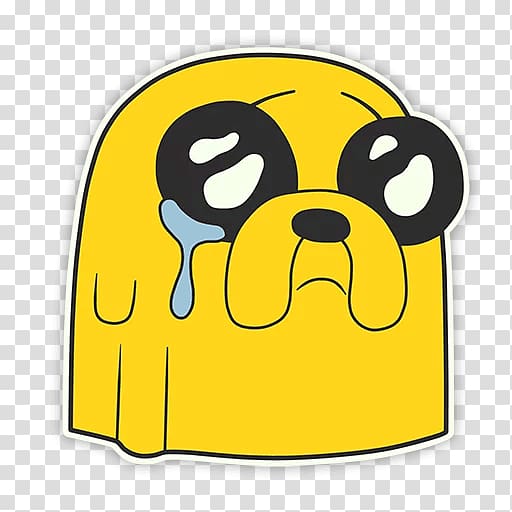 Jake the Dog Telegram Sticker VKontakte, Dog transparent background PNG clipart