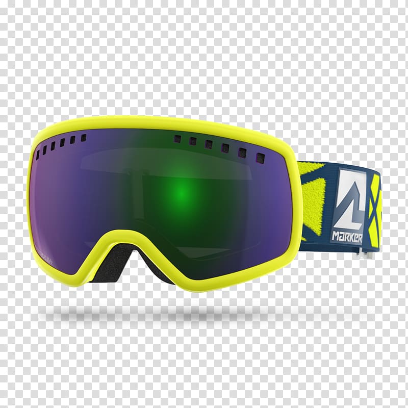 Goggles Gafas de esquí Glasses Skiing Yellow, glasses transparent background PNG clipart