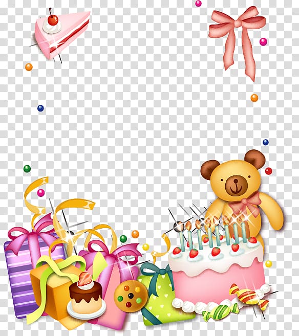 Bear Gift , Cartoon bear gifts transparent background PNG clipart