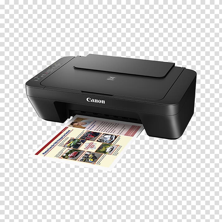 Paper Canon Inkjet printing Multi-function printer Ink cartridge, printer transparent background PNG clipart