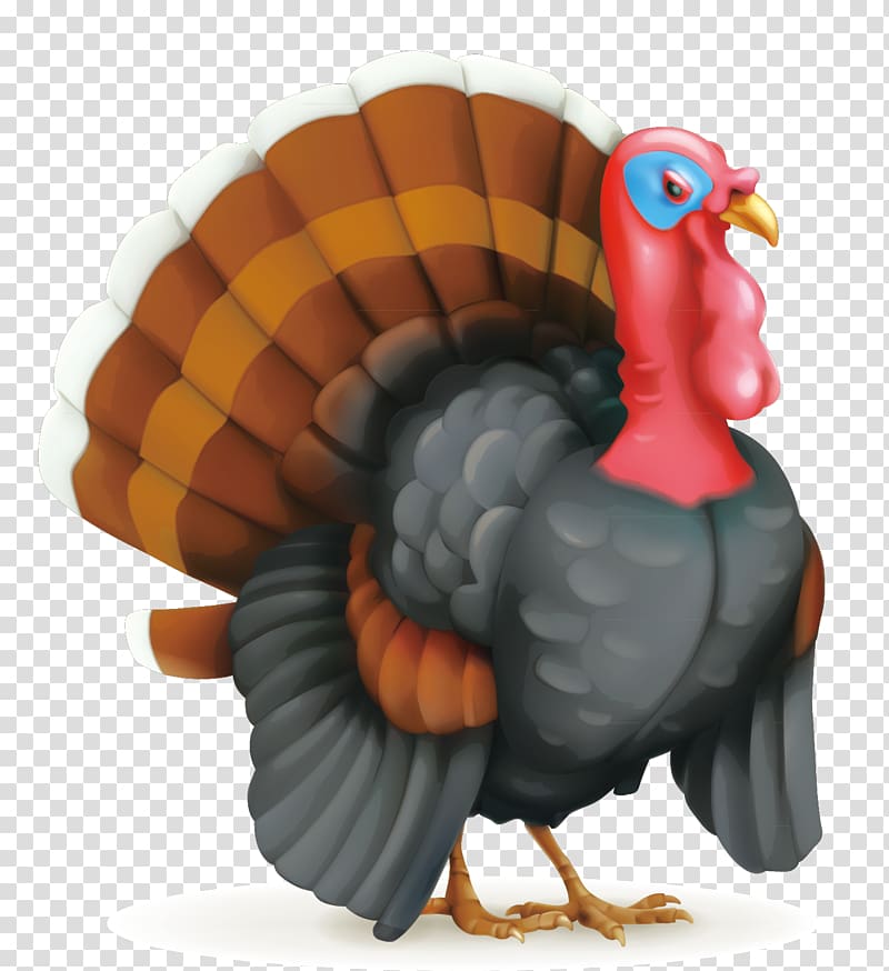 Thanksgiving Day Turkey Illustration, decorative peacock transparent background PNG clipart
