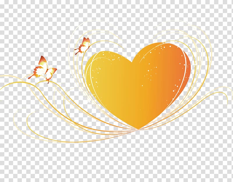 Computer Icons, Golden Heart transparent background PNG clipart