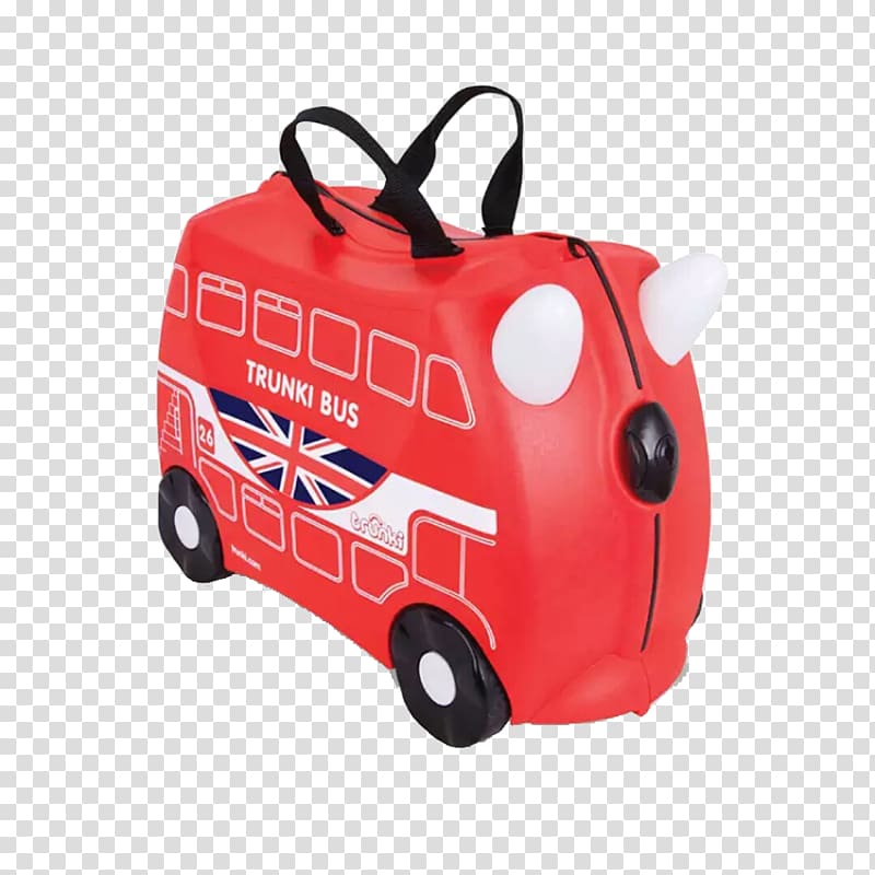 Bus New Routemaster Trunki Suitcase Hand luggage, Red Bags transparent background PNG clipart